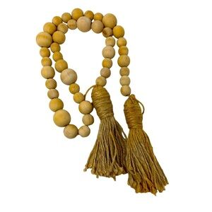 Vrej | Handmade | No Subject | Large Bead Loop with Tassels | 49”